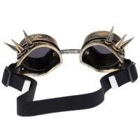 Steampunk Goggles with Spikes Brass