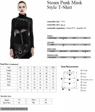 Steampunk / Gothic turtleneck with lacing and leather