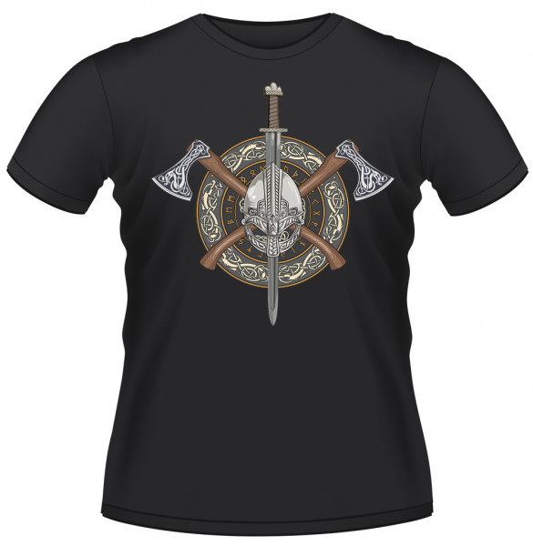 T-shirt Viking Valhalla Shield