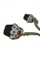 Cupcake pendant double set